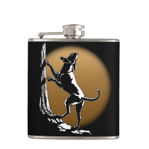 Flasques Poignée de chien de chasse personnalisée Chasse de
