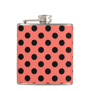 Flasques Pois noirs sur corail vivant