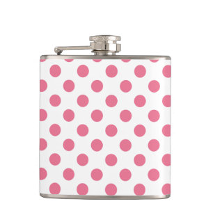 Flasques Pois rose et blanc