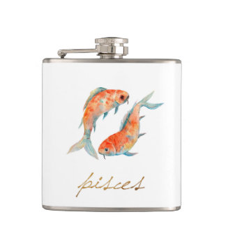 Flasques Poissons de Poissons d'aquarelle