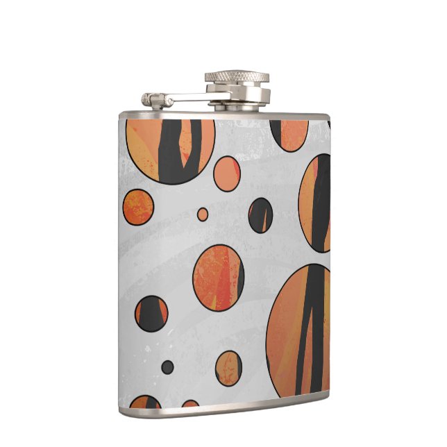 Flasques Polis Dot Tiger Hot orange et noir (Droite)