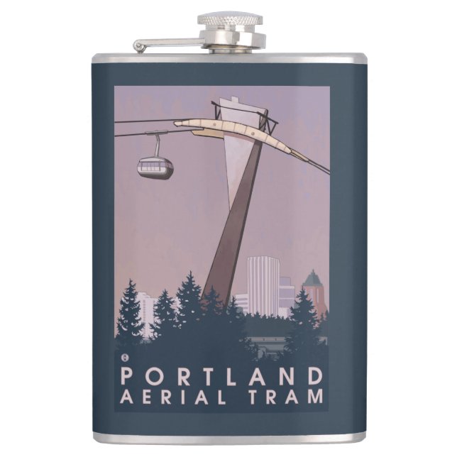 Flasques Portland, scène de tram d'OregonAerial (Devant)
