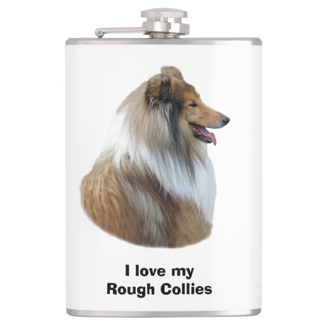 Flasques Portrait de Rough Collie (Devant)