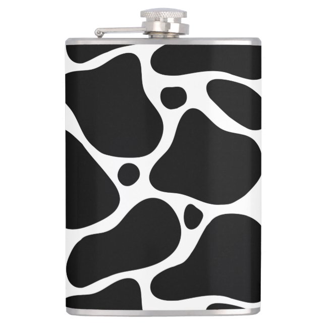 Flasques Poster de animal-noir et blanc girafe motif therm (Devant)
