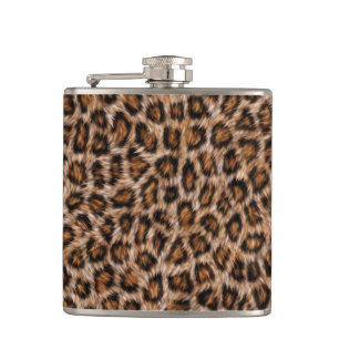 Flasques Pots de léopard Fourrure Jaguar Animal Chat peau 