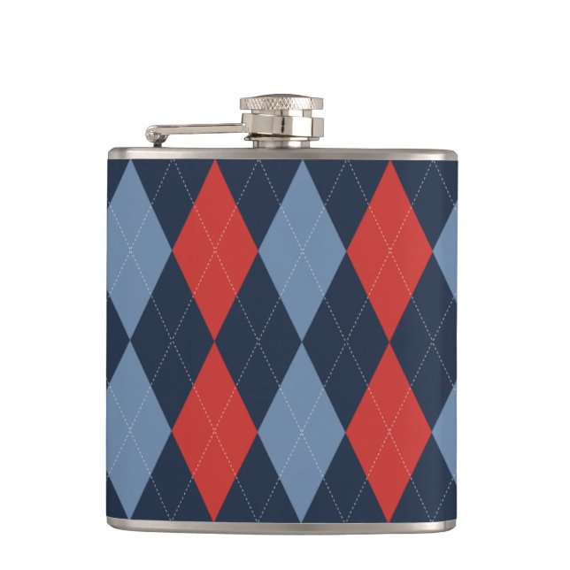 Flasques Préparatoire Argyle Marine Rouge Fumée Bleu Person (Devant)