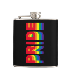 Flasques Pride lgbt lgbtq queer gay rainbow couleurs noir
