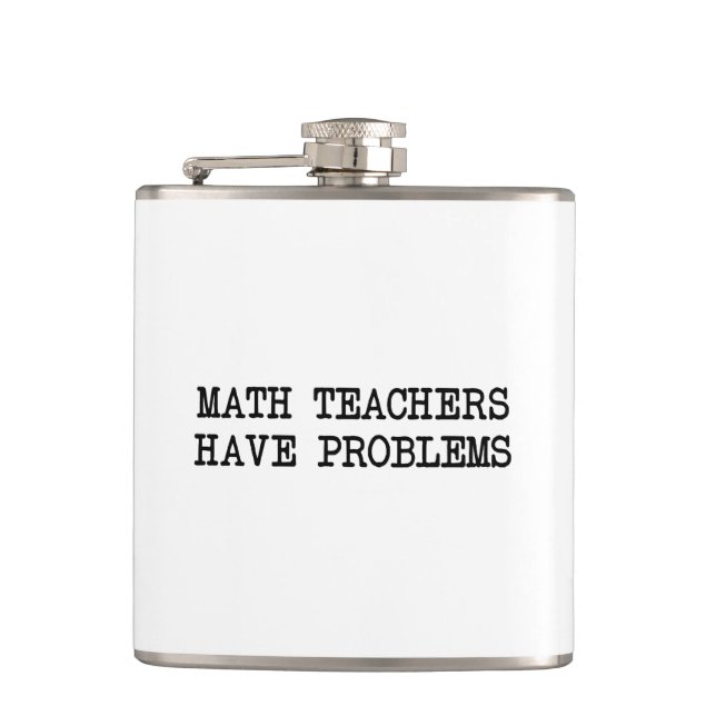 Flasques Problème de professeur de maths (Devant)