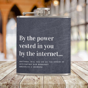 Flasques Proposition officielle amusante Mariez-nous