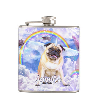 Flasques Pug unicorn