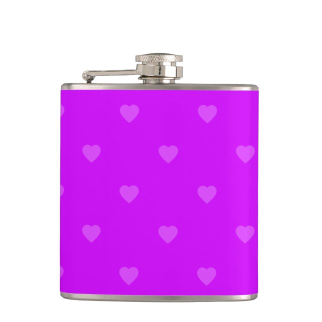 Flasques Purple hearts pattern (Devant)