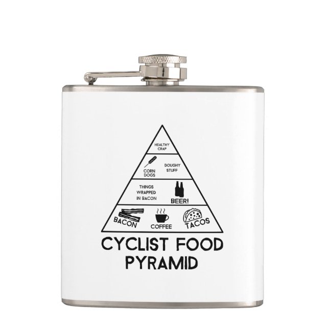 Flasques Pyramide alimentaire cycliste (Devant)