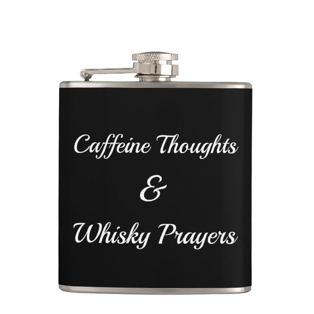 Flasques Réflexions sur la caféine et prières de Whisky (Devant)