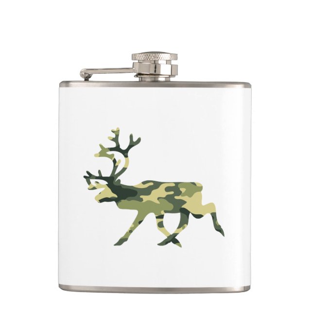 Flasques Reindeer / Caribou Woodland Camouflage / Camo (Devant)