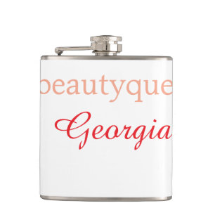 Flasques reine de beautéhashtag rouge clair ajouter nom fil