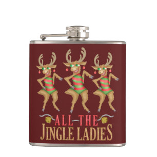 Flasques Renne drôle de Noël toutes les dames de tintement