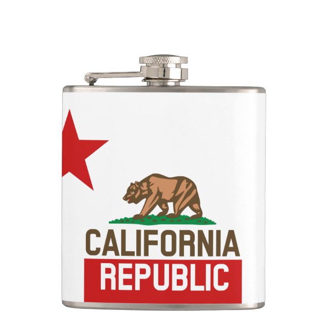 Flasques RÉPUBLIQUE DE CALIFORNIE Étoile Drapeau (Devant)