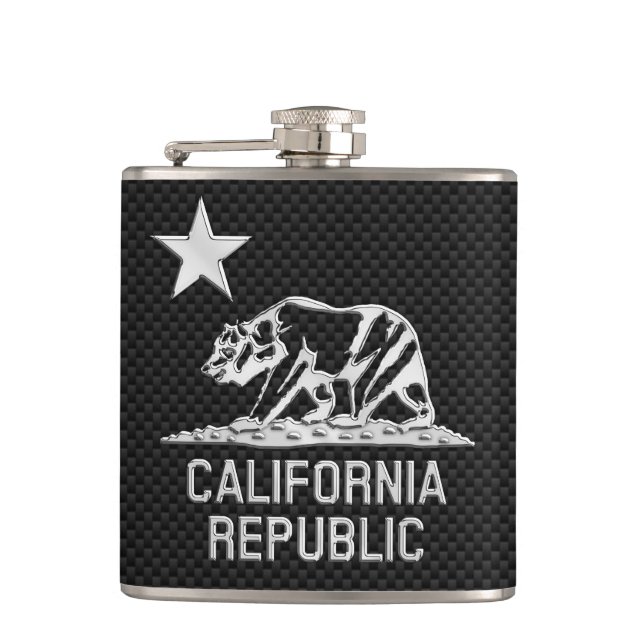 Flasques République de la Californie sur la copie de fibre (Devant)