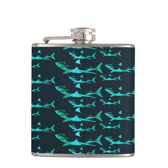 Flasques Requins bleus (Devant)