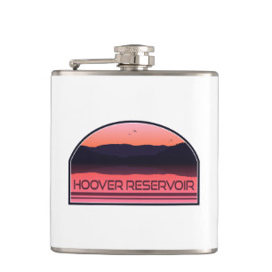 Flasques Réservoir Hoover Ohio Red Sunrise