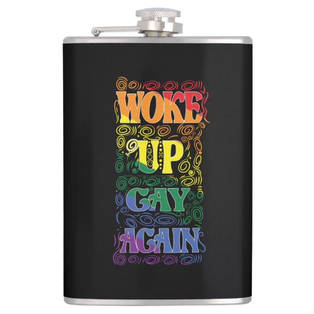 Flasques Réveillez Gay - Drôle LGBTQ+ Pride (Devant)