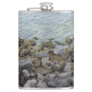 Flasques roches de mer bouteille d'eau en acier inoxydable