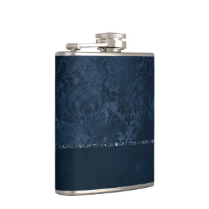 Flasques Romance de la marine de minuit   Blue Satiny Grung