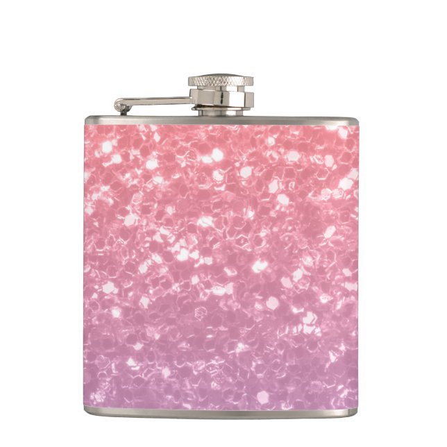 Flasques Rose rose violet lavande faux pétille parties scin (Devant)