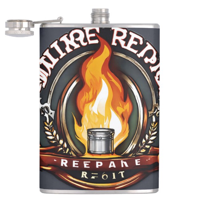 Flasques #rosegoldvinylflaskVinylWrappedFlask (Ouvert)