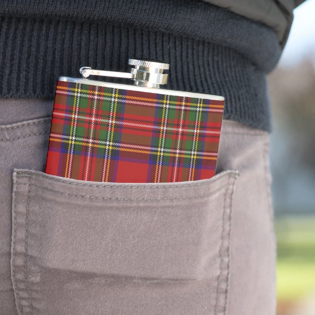 Flasques Royal Stewart Tartan Plaid Scottish Motif (En situation)