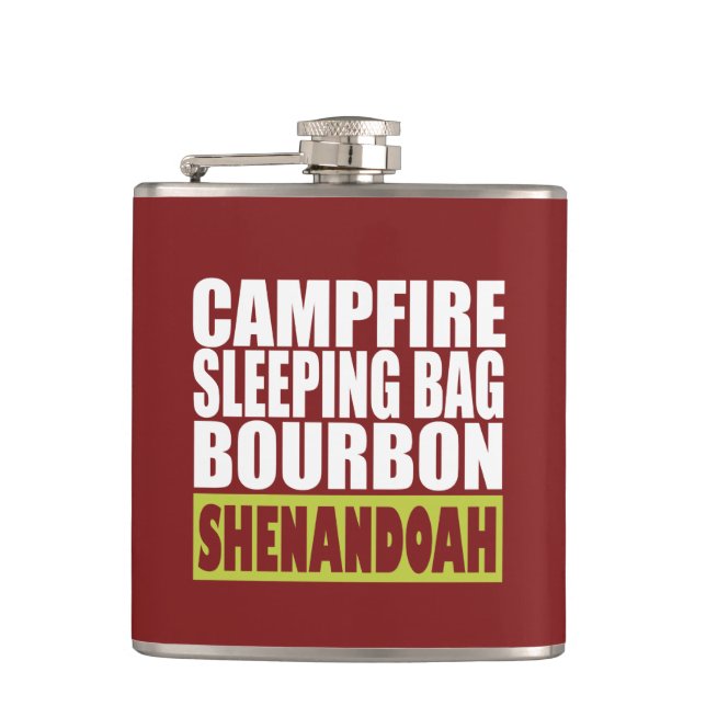 Flasques Sac couché de feu de camp Bourbon Shenandoah (Devant)