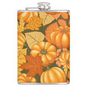 Flasques Saison d'automne Halloween Citrouille Motif