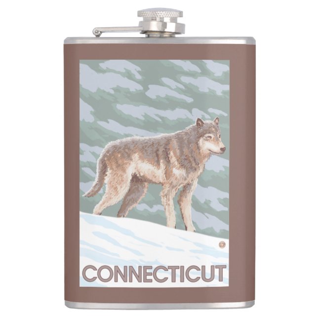 Flasques Scène de ConnecticutWolf (Devant)