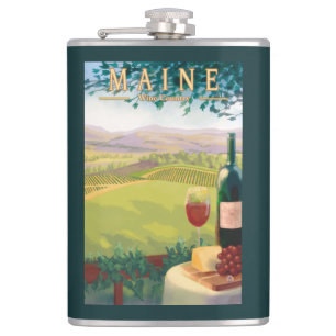 Flasques Scène de pays de MaineWine