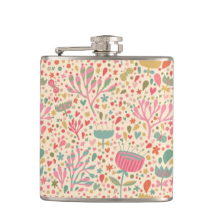 Flasques Schéma floral clair