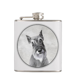 Flasques Schnauzer (Giant) Peinture - Chien Art