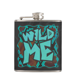 Flasques Serpent Wild Me Impression Brown et Turquoise