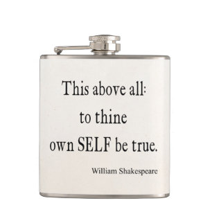 Flasques Shakespeare que la citation à Thine possèdent