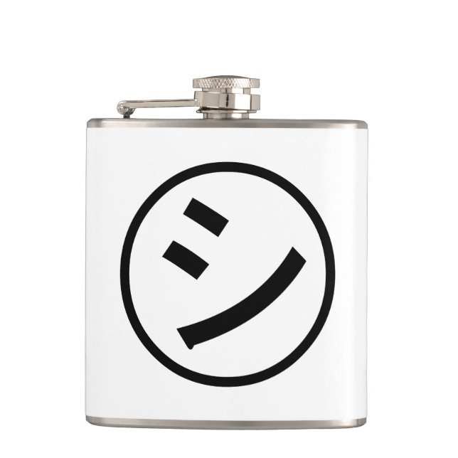 Flasques ㋛ Shi Kana Katakana Smiling Emoji / Emoticon (Devant)