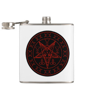 Flasques Sigil de lune triple de Baphomet et sigil de