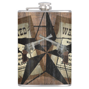Flasques SIGNE Recherché Rustique Texas Star Western Double