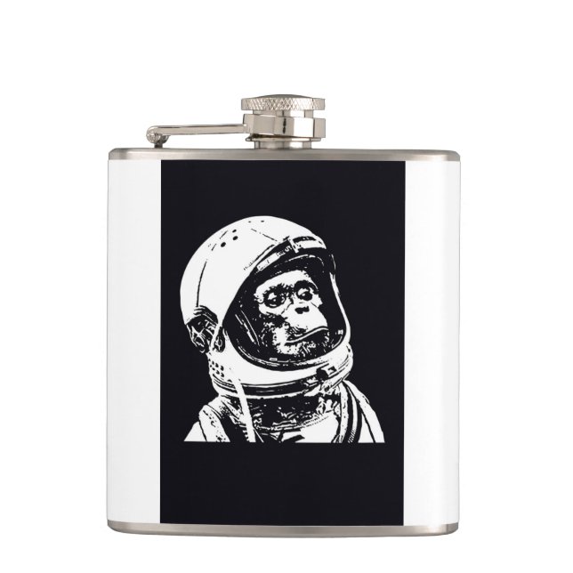 Flasques Singe d'astronaute (Devant)