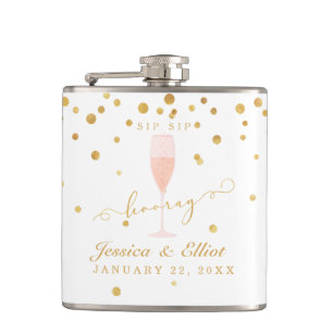 Flasques Sip Sip Hooray Douche ou Fiançailles