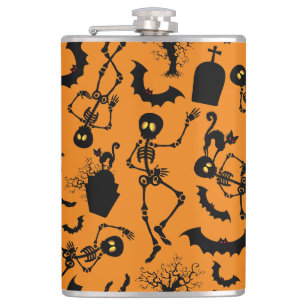 Flasques Skeletons d'Halloween Macabre Dance