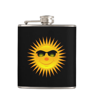 Flasques Soleil estival souriant