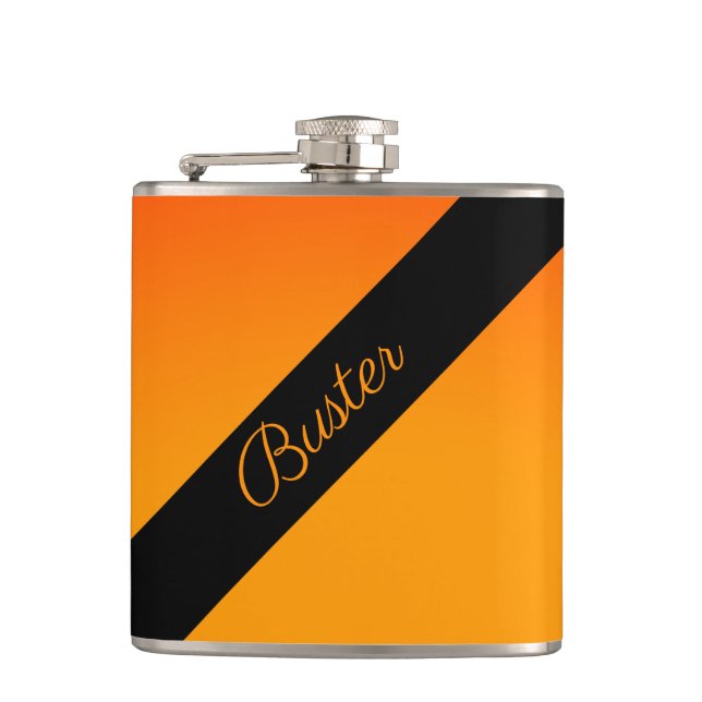 Flasques Solide Princeton Orange Personal (Devant)