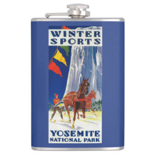 Flasques Sports d'hiver chez Yosemite PosterYosemite, CA