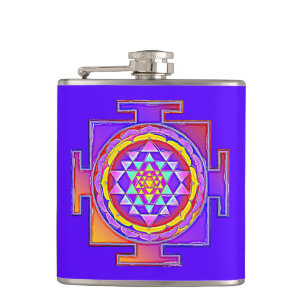 Flasques Sri Yantra - Symbole hindouiste Design 1