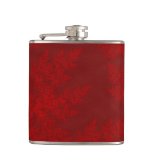 Flasques Starburts de velours rouge