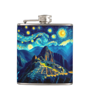 Flasques Starry Night Machu Picchu Pérou